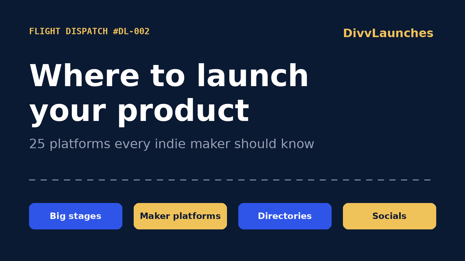 Where to launch your product: the four types of launch platforms
