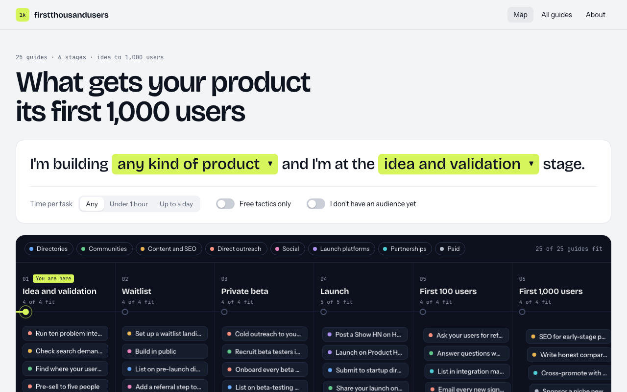 First 1,000 Users screenshot 2